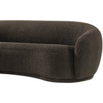 Hyde 89.5" Boucle Fabric Upholstered Sofa in Brown