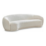 Hyde 89.5" Boucle Fabric Upholstered Sofa in Cream