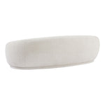 Hyde 89.5" Boucle Fabric Upholstered Sofa in Cream