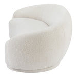 Hyde 89.5" Boucle Fabric Upholstered Sofa in Cream
