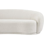 Hyde 89.5" Boucle Fabric Upholstered Sofa in Cream