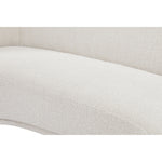 Hyde 89.5" Boucle Fabric Upholstered Sofa in Cream