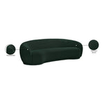Hyde 89.5" Boucle Fabric Upholstered Sofa in Green