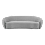 Hyde 89.5" Boucle Fabric Upholstered Sofa in Grey