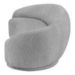 Hyde 89.5" Boucle Fabric Upholstered Sofa in Grey