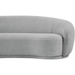 Hyde 89.5" Boucle Fabric Upholstered Sofa in Grey