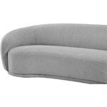 Hyde 89.5" Boucle Fabric Upholstered Sofa in Grey
