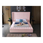 Kiki Velvet Upholstered Queen Bed (3 Boxes) in Pink