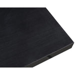 Immerse 84" / 104" / 123.5" Lacquer Finish Top And Stainless Steel Base Dining Table (3 Boxes) in Black