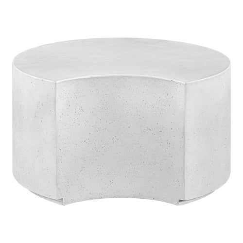 Imperia Concrete Indoor/Outdoor Coffee Table in White