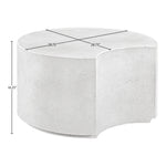 Imperia Concrete Indoor/Outdoor Coffee Table in White