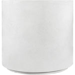 Imperia Concrete Indoor/Outdoor End Table in White