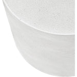 Imperia Concrete Indoor/Outdoor End Table in White