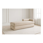 Kennedy Chenille Fabric Upholstered Bench in Beige