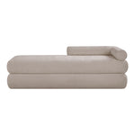 Kennedy Chenille Fabric Upholstered Bench in Beige