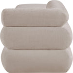 Kennedy Chenille Fabric Upholstered Bench in Beige