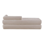 Kennedy Chenille Fabric Upholstered Bench in Beige