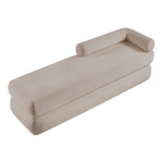 Kennedy Chenille Fabric Upholstered Bench in Beige