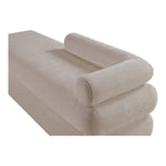 Kennedy Chenille Fabric Upholstered Bench in Beige