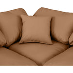 Indulge 105" Vegan Leather Upholstered 4pc. Modular Sectional in Cognac