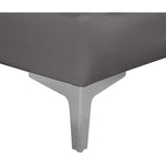 Alina 91" Velvet Upholstered 4pc. Modular Sectional in Grey