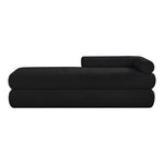 Kennedy Chenille Fabric Upholstered Bench in Black