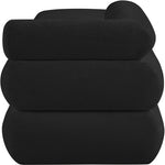 Kennedy Chenille Fabric Upholstered Bench in Black
