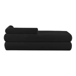 Kennedy Chenille Fabric Upholstered Bench in Black
