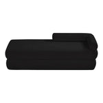 Kennedy Chenille Fabric Upholstered Bench in Black