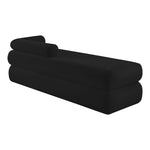 Kennedy Chenille Fabric Upholstered Bench in Black