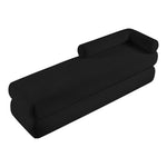Kennedy Chenille Fabric Upholstered Bench in Black
