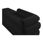 Kennedy Chenille Fabric Upholstered Bench in Black