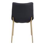Isla Vegan Leather Upholstered Dining Chair in Black