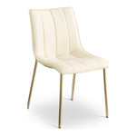 Isla Vegan Leather Upholstered Dining Chair in Cream