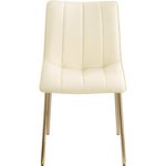 Isla Vegan Leather Upholstered Dining Chair in Cream