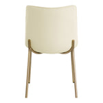 Isla Vegan Leather Upholstered Dining Chair in Cream