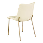 Isla Vegan Leather Upholstered Dining Chair in Cream