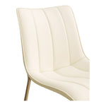 Isla Vegan Leather Upholstered Dining Chair in Cream