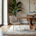 Isla Vegan Leather Upholstered Dining Chair in Taupe