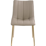 Isla Vegan Leather Upholstered Dining Chair in Taupe