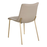 Isla Vegan Leather Upholstered Dining Chair in Taupe