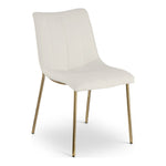 Isla Vegan Leather Upholstered Dining Chair in Off-White