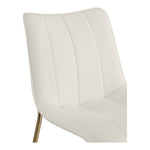Isla Vegan Leather Upholstered Dining Chair in Off-White