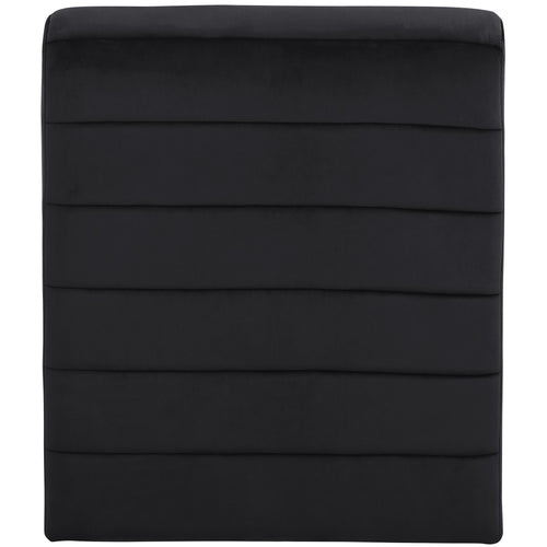 Ivy Velvet Upholstered Accent Chair in Black