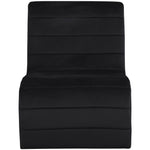 Ivy Velvet Upholstered Accent Chair in Black