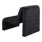 Ivy Velvet Upholstered Accent Chair in Black