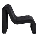 Ivy Velvet Upholstered Accent Chair in Black