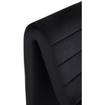 Ivy Velvet Upholstered Accent Chair in Black