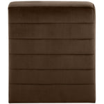 Ivy Velvet Upholstered Accent Chair in Brown