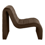 Ivy Velvet Upholstered Accent Chair in Brown